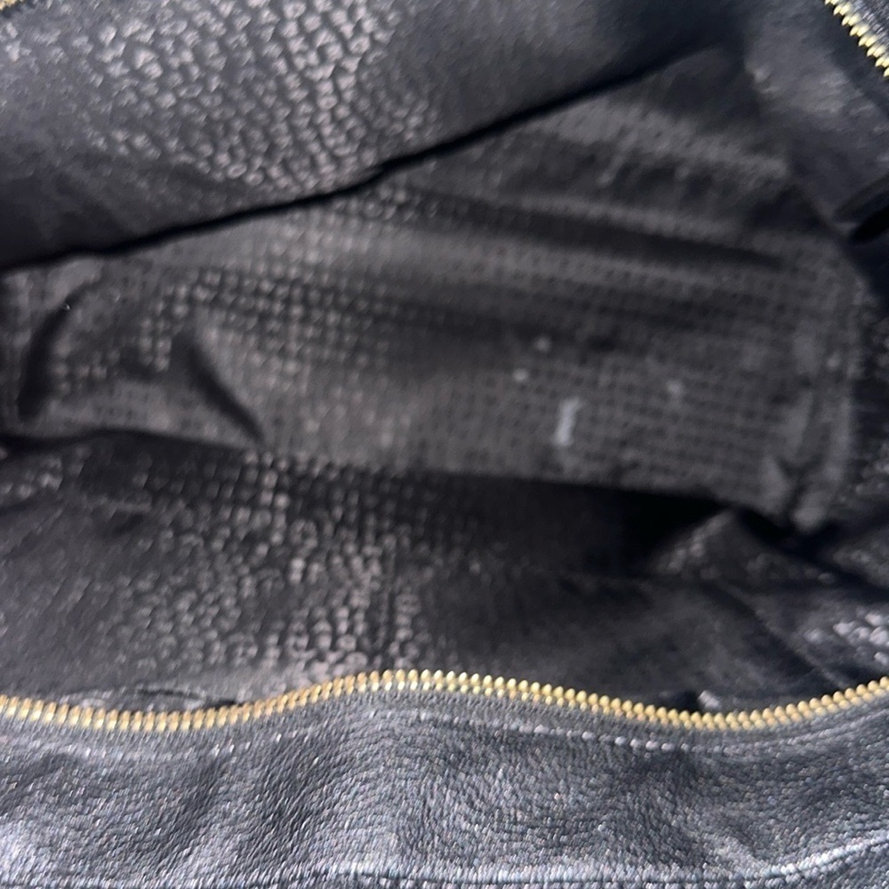 Kate Spade ♠️ Black Leather Front Flap Pocket Bow Tote - Picture 3 of 9